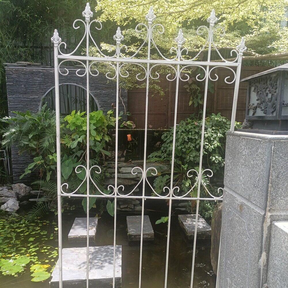 外贸原单亚马逊爆款别墅庭院铁艺长矛围栏爬藤架花园杂货阳台花架