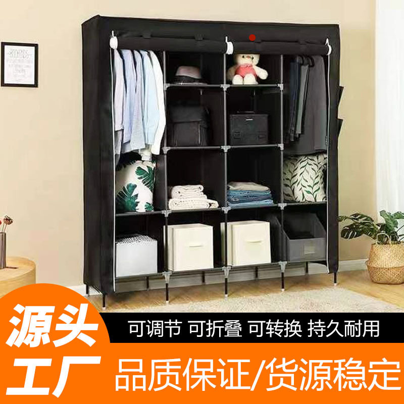 厂家直供现代简约布衣柜