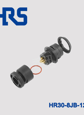 原厂HRS广濑圆形连接器HR30-8JB-12S 黑色插孔 针脚数12现货