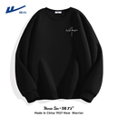 大码 回力卫衣男2025新款 男士 季 宽松加绒运动黑色圆领外套厚Y 秋季