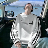 回力卫衣男春季 街头嘻哈重磅硬挺正肩圆领无帽长袖 2026新款 美式