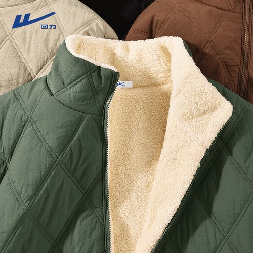 【羊羔绒棉服】回力加厚保暖棉服