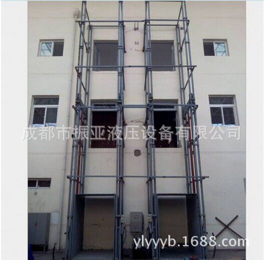 工程工地大吨位导轨式升降机液压导轨式升降货梯四川升降平台