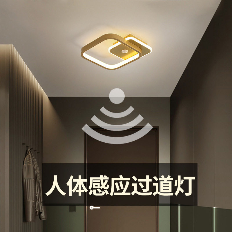 过道感应灯具 加工定制 家用楼梯间走廊过道衣帽间智能感应吸顶灯