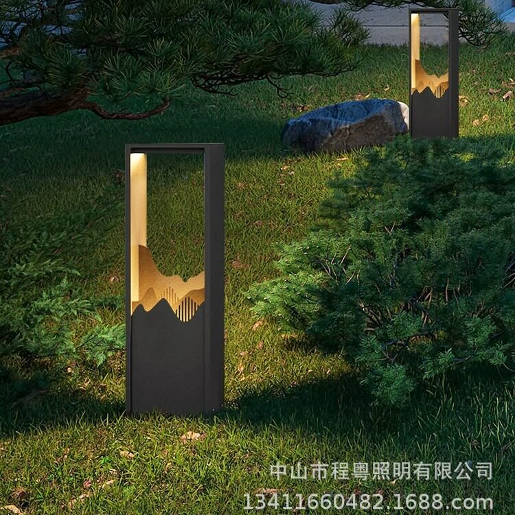 户外庭院草坪灯花园草地灯小区别墅中式庭院灯防水户外景观路灯