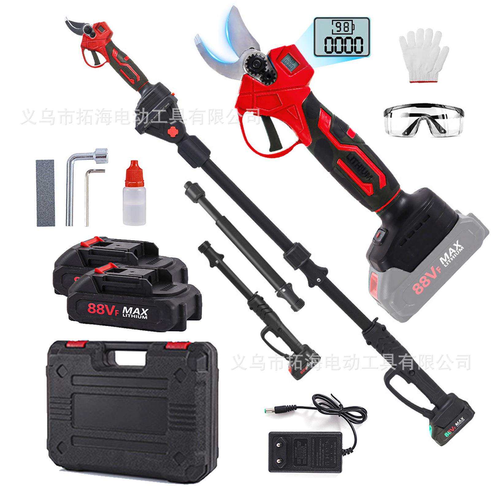 高枝剪电动伸缩加长剪刀高空修剪树枝锯树