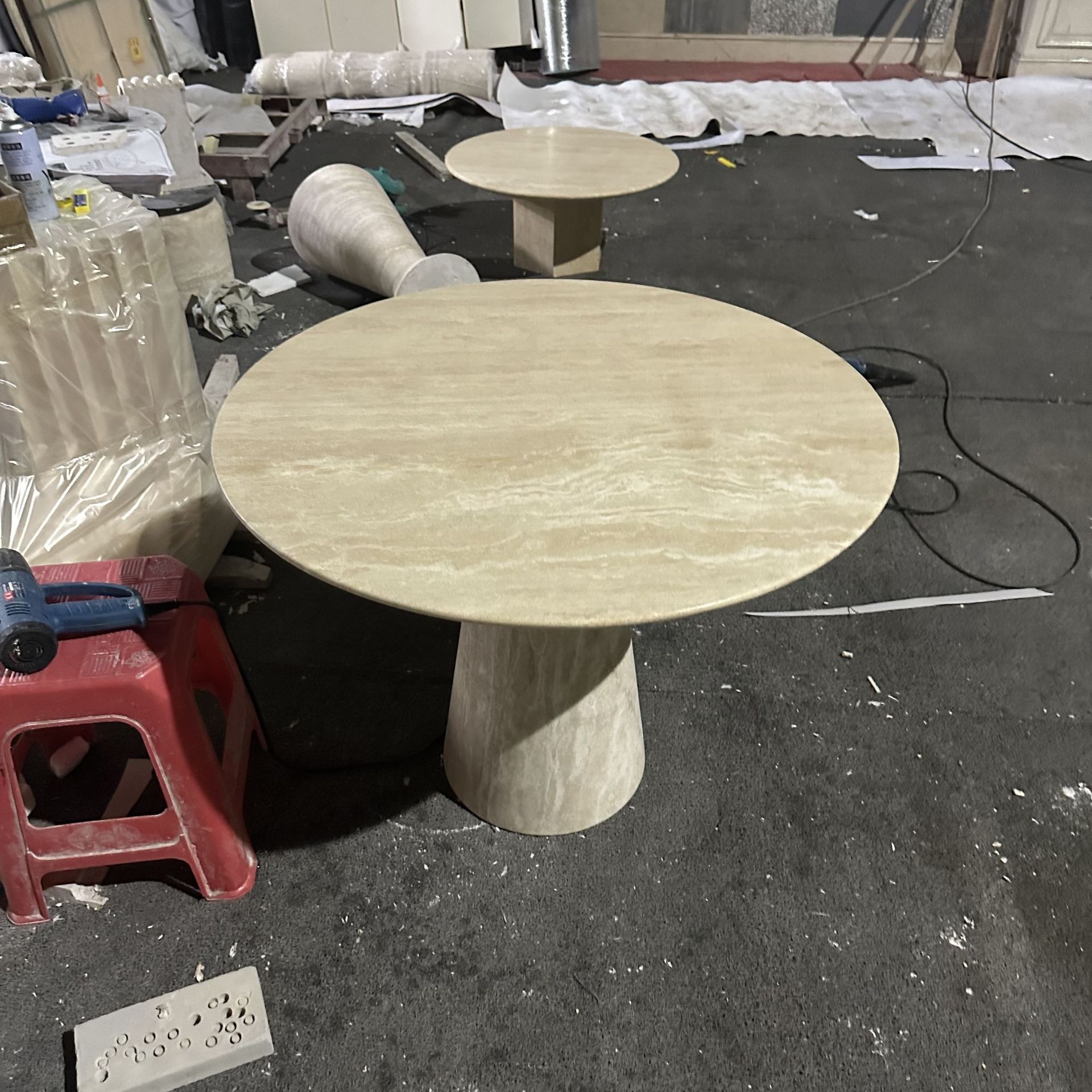 天然大理石餐桌简约 意式现代 洽谈桌酒店会议桌餐厅轻奢长桌方桌
