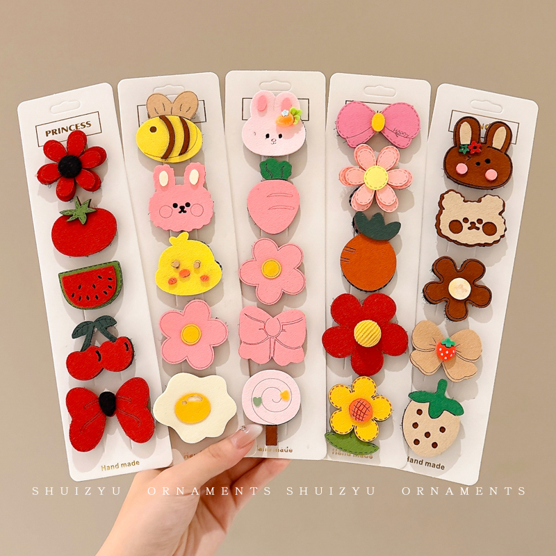 婴儿可爱碎发贴儿童刘海卡通发饰宝宝魔法魔术女童不伤发发夹头饰