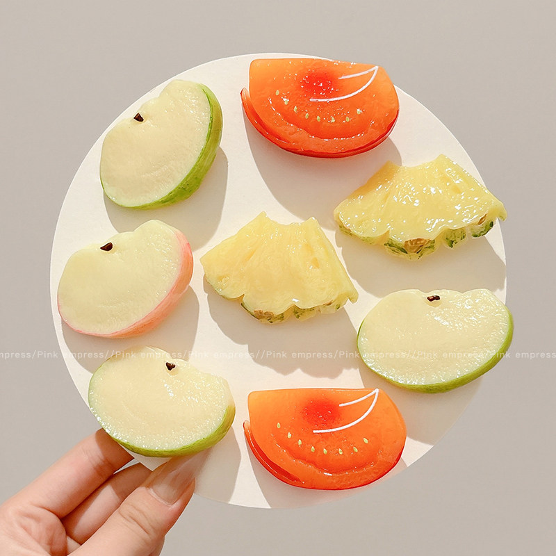 仿真水果蔬菜发夹学生搞怪可爱侧边刘海碎发夹发卡鸭嘴夹头饰发饰