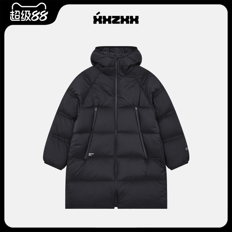 XXZXX潮牌羽绒服宽松保暖中长款