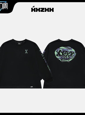 XXZXX长袖T恤涂鸦男女同款潮牌童装亲子装 2026年春季新款 2106