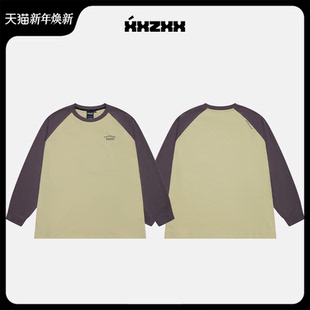 新款 XXZXX长袖 2025年秋季 亲子装 2108 T恤撞色设计男女潮牌童装
