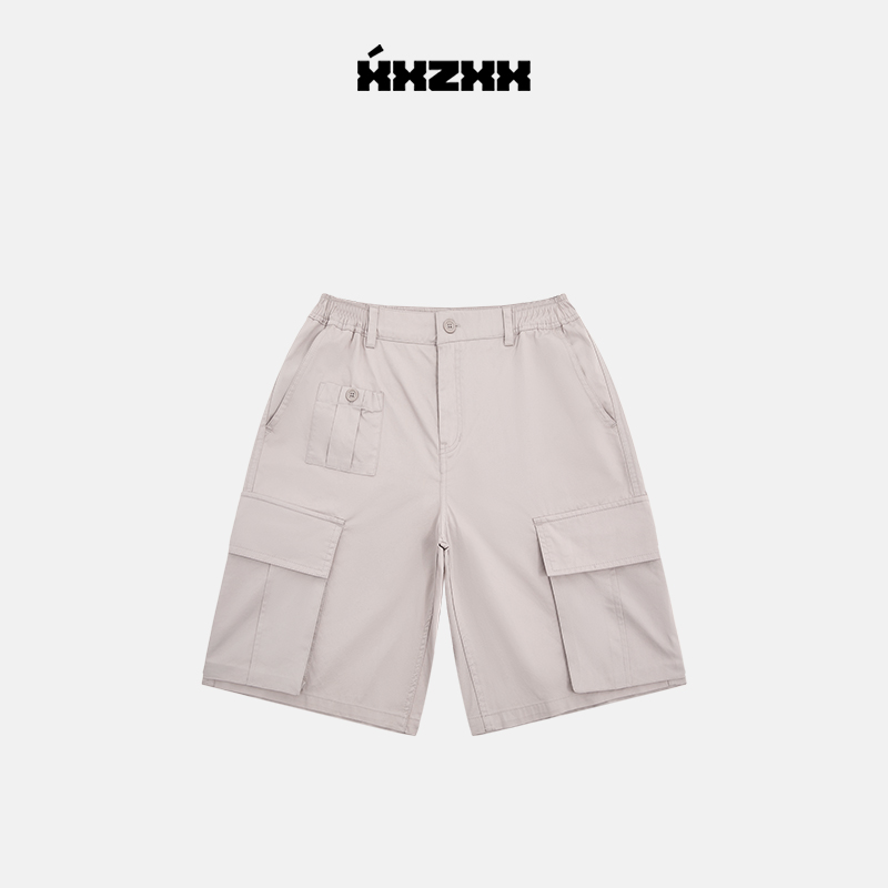XXZXX潮牌多口袋工装短裤男女款