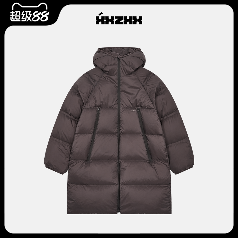 XXZXX潮牌羽绒服中长款宽松保暖