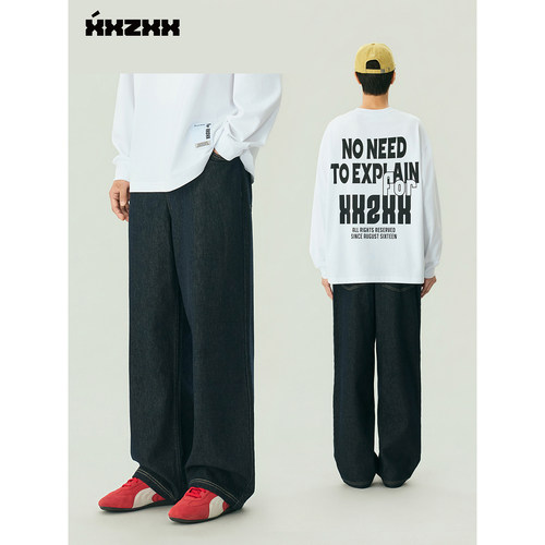 XXZXX牛仔长裤男女同款潮牌童装