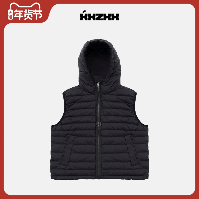 XXZXX 连帽羽绒马甲背心白鸭绒男女潮牌童装亲子装 冬季新款 556,男装,羽绒马甲,淘宝优惠券,粉丝福利购,淘宝优惠卷