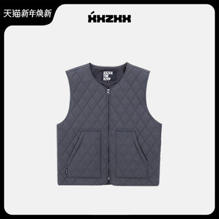 新款 XXZXX 秋季 亲子装 533 复古阿美咔叽圆领马甲背心男女潮牌童装