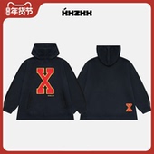 2025年秋冬新款 XXZXX撞色连帽针织毛衣男女潮牌童装 亲子装 3502