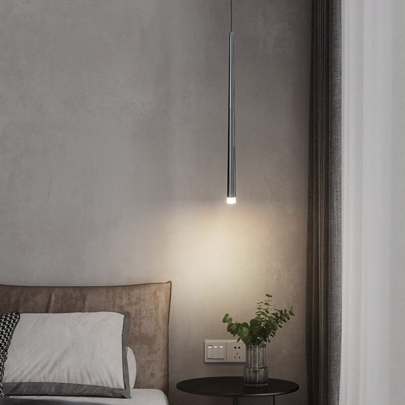 卧室床头吊灯双头极简灯具北欧现代简约设计师样板房主卧床头吊灯