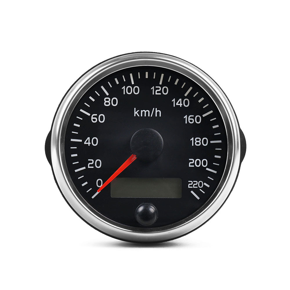 汽车改装85mm车速表里程表220km/h 车用仪表12V/24V 十色背景灯光