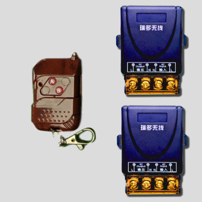 一拖二路220v遥控开关水泵抽水泵遥控灯具马达2路220V遥控开关