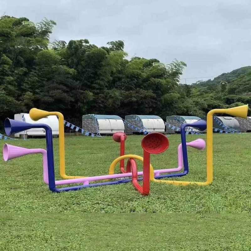 喇叭筒组合游乐室内外游乐场网红游乐传声筒设施户外互动乐器设备