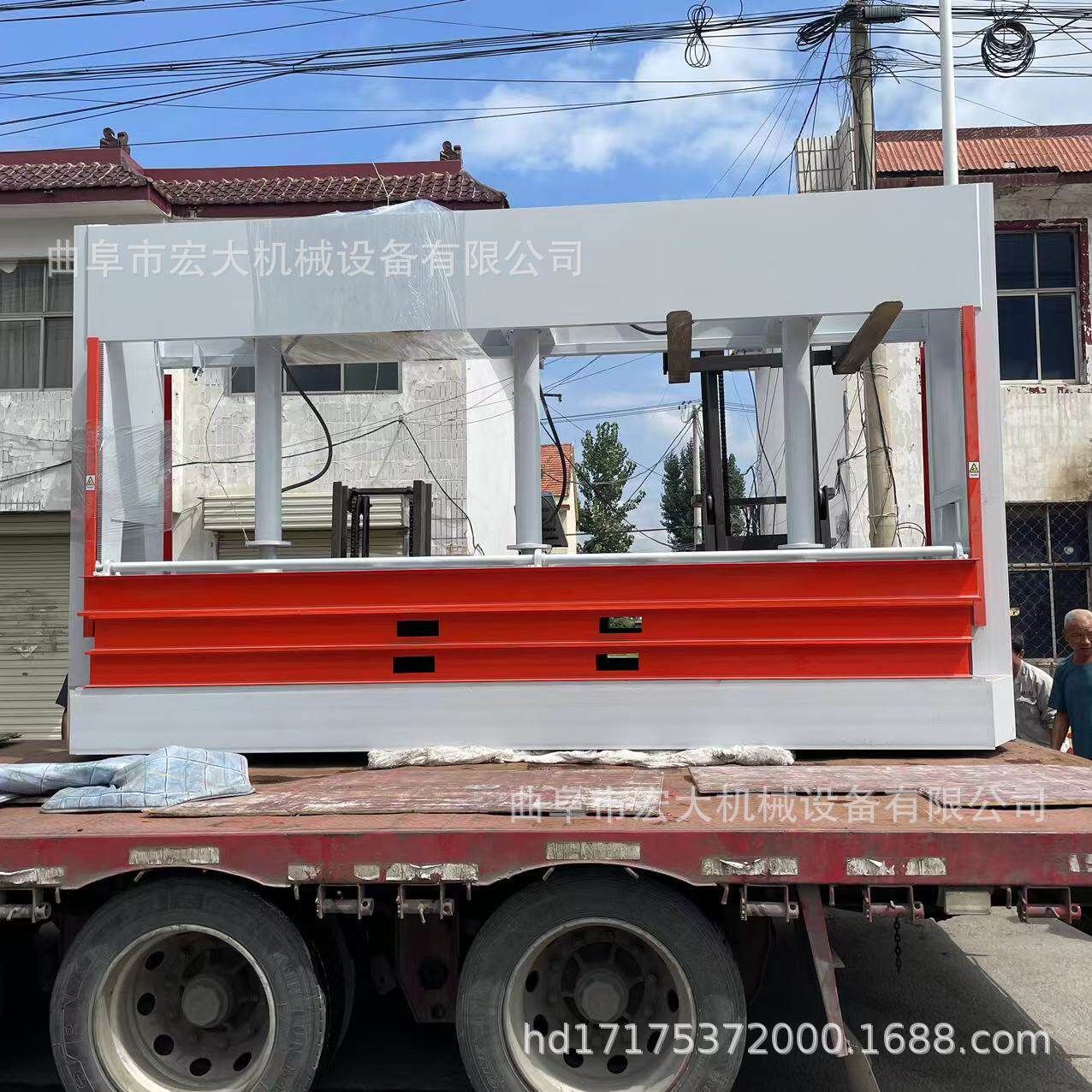优质钢板家具门板防火板定型压机  多缸升降 液压50吨木工冷压机