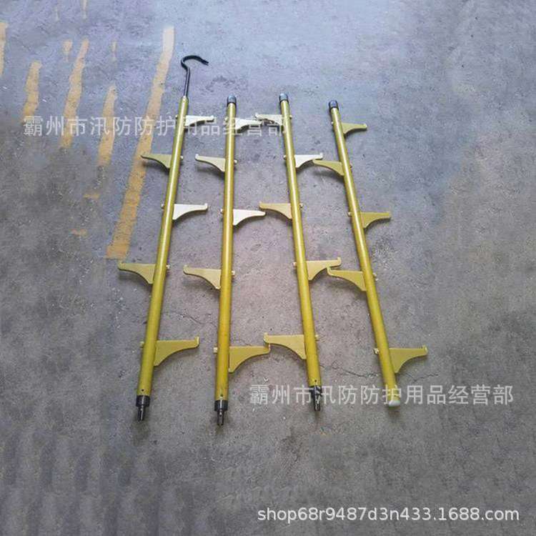 带电作业单柱爬梯蜈蚣梯 ZF011103玻璃钢折叠挂梯 登高作业单直梯