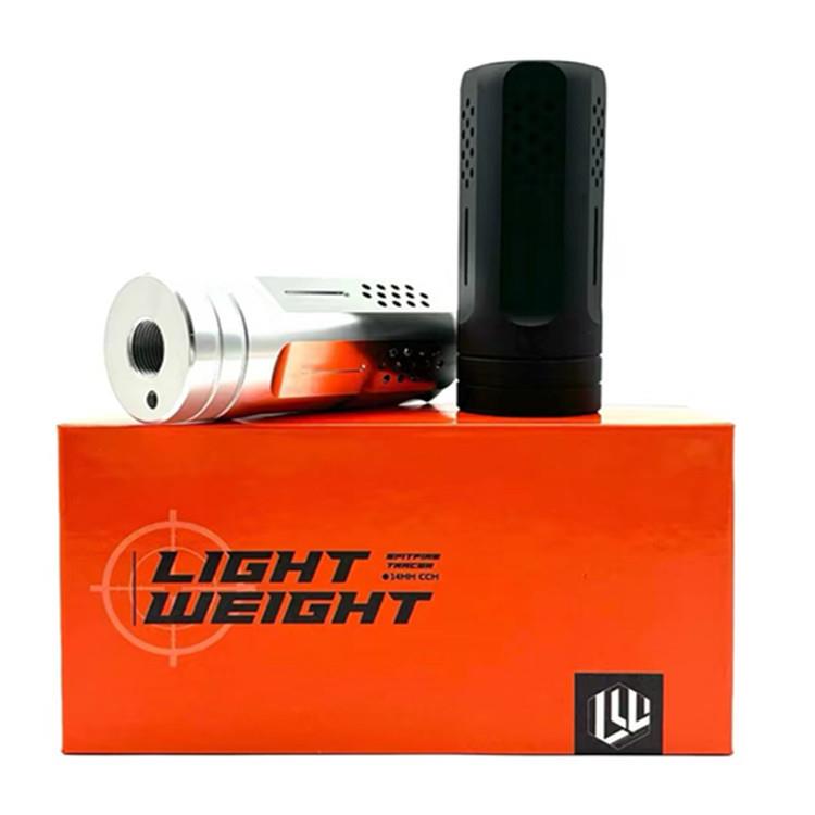 爆款夜光消S压迫者2代七彩虹夜光金属装饰14mm逆牙消音夜喷火猪荧