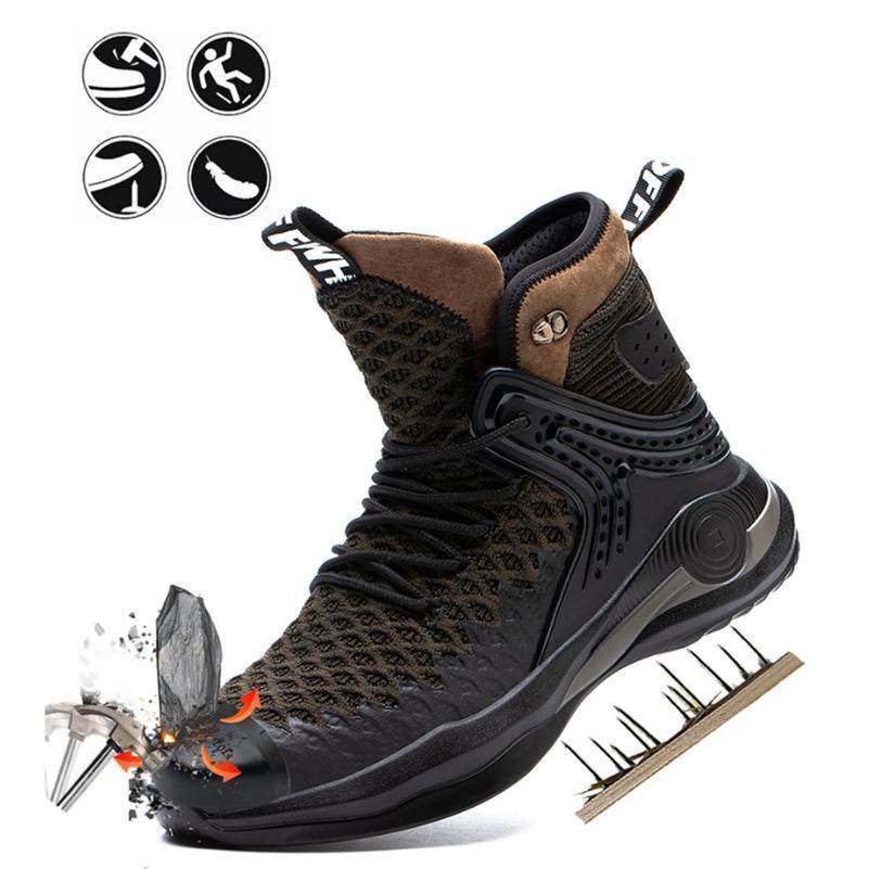 爆款高帮劳保鞋男防砸防刺穿透气轻便钢头防护鞋高密工作鞋男50码,五金/工具,防砸皮鞋,淘宝优惠券,粉丝福利购,淘宝优惠卷