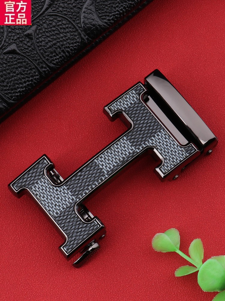 爱马马仕皮带扣头自动扣时尚实心个性皮带头男贴皮腰带扣头