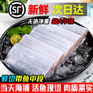 东海带鱼新鲜冷冻整箱10斤袋雷达网带鱼段刀鱼中段海鱼海鲜水产鲜