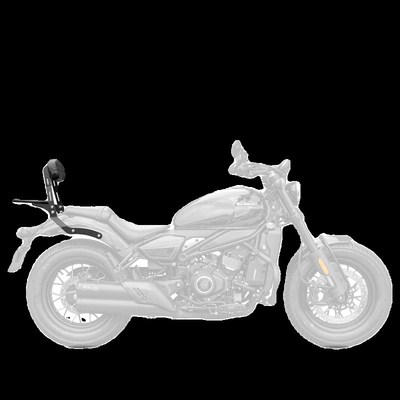 MJ适用春风CLC450改装尾架靠C背高碳钢后货架加高皮革后靠背尾箱