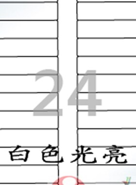 A4/打印不干胶/j标签纸/爱雷博/激光打印/光亮标签CL521LG-100张