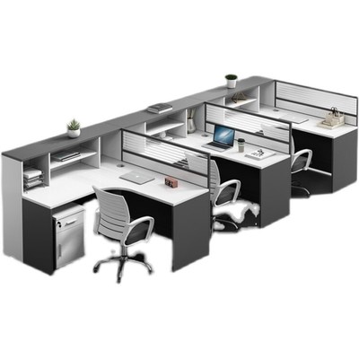 简约现代公司g工位4人位桌椅组合职员办公桌1米6人屏风卡位办公桌