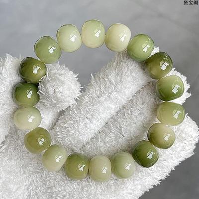 高抛老料菩提根手串男女天然多宝绕指柔孔道文玩佛珠念珠手链