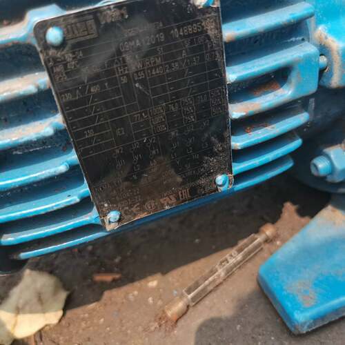可维修法国PCM工业电机，蓝色外壳，型号M075M6FPX，功率0
