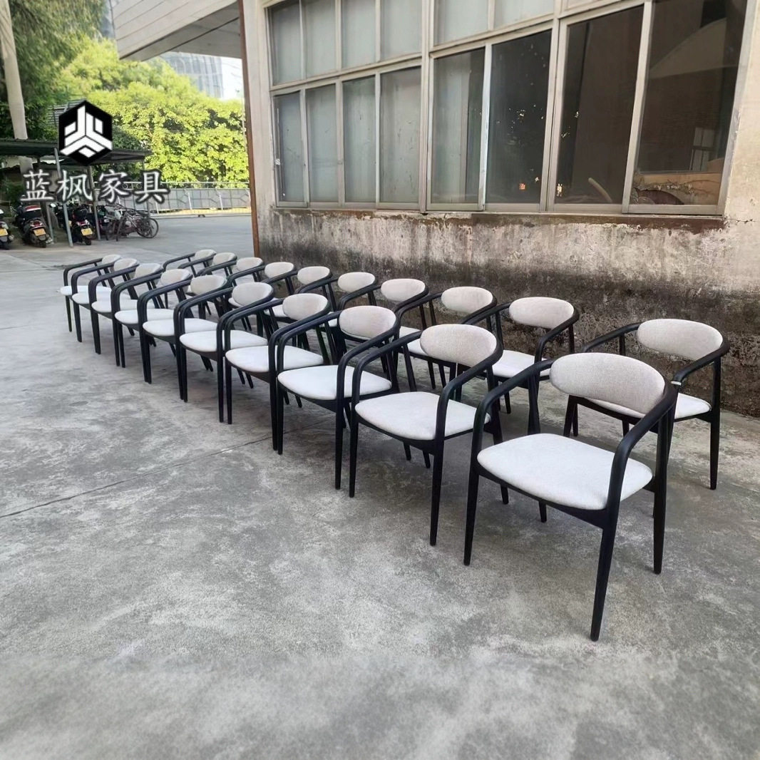 简约北欧实木白蜡木酒店靠背椅子餐椅家用书桌日系餐桌椅洽谈现代