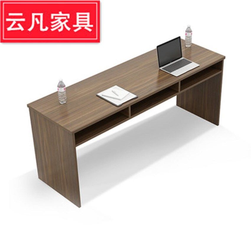 现代会议桌办公桌椅多人培训桌职员简约灰色大型长条桌