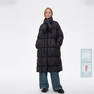 AVVENN简约都市风廓形蓬松慵懒舒适羽绒服AM90503724