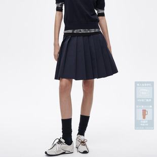 AVVENN设计师款 半身裙AL11503748 抽褶松紧腰甜美时尚