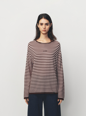 AVVENN撞色结构露背设计毛织套装AK12403542