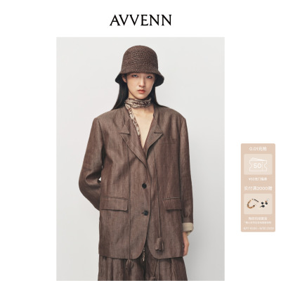 AVVENN棕咖色渔夫帽AK1P001580