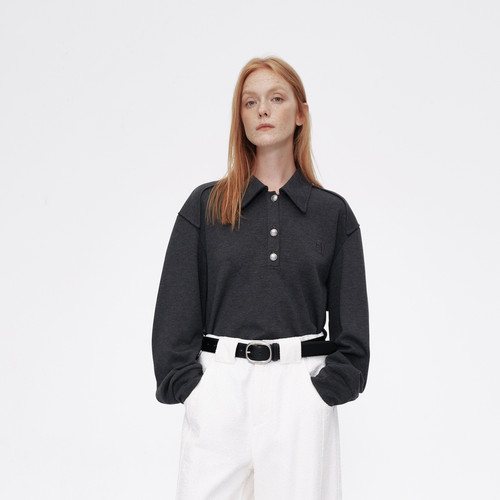 AVVENN双面双色polo领卫衣