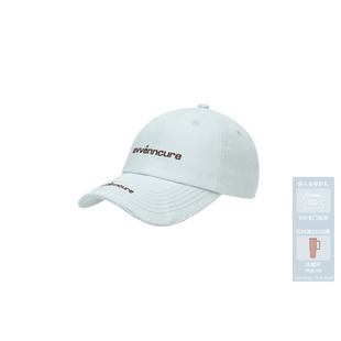 AVVENN设计师款 做旧磨边可调节海盐蓝鸭舌帽帽子