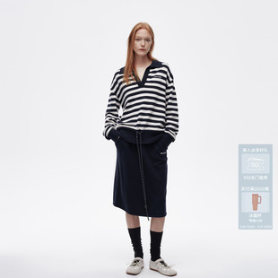 套装 时尚 AL12403757 可拆卸垫肩大V领Polo修身 AVVENN设计师款