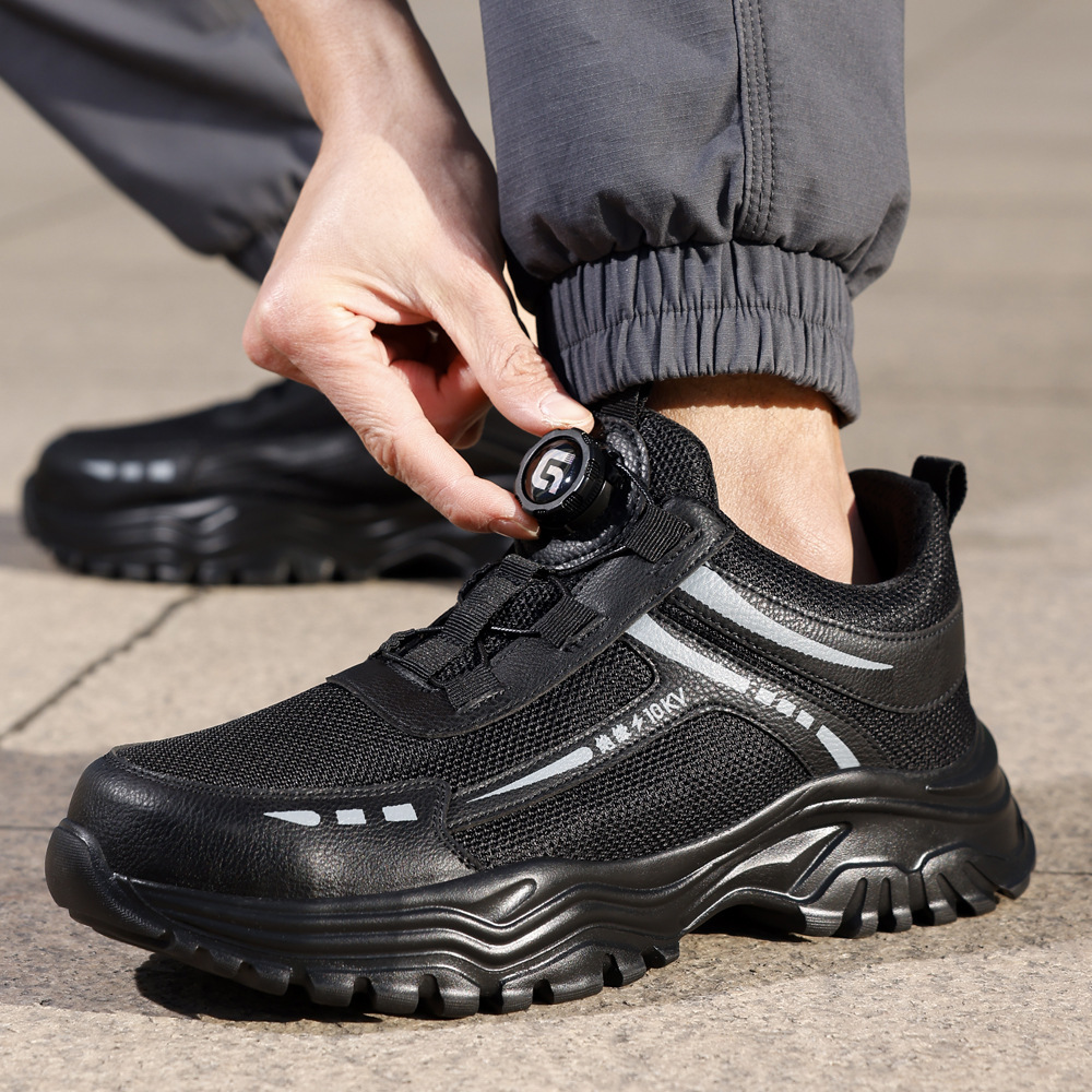 2025智能扣绝缘鞋夏季男款防臭透气轻便久站不累脚绝缘10kv电工鞋