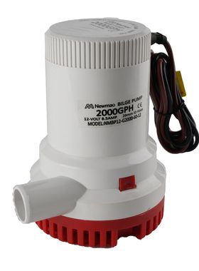 Newmao纽茂2000GPH舱底排水泵潜水泵12V24V直流游艇快艇配件