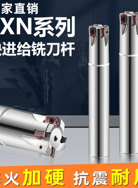 双面刀片LNMU0303刀片 EXN03R铣刀杆 开粗快进给 铣刀杆