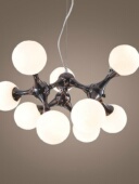 北欧DNA分子餐厅客厅卧室书房吊灯后现代创意个性 圆球玻璃灯具